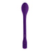 Purple rechargeable silicone G-spot vibrator with a slim, flexible shaft and rounded textured head.