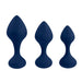 Playboy Tail Trainer 3-piece Silicone Anal Training Kit Navy - SexToy.com