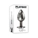 Playboy Tux Large Metal Anal Plug Hematite | SexToy.com