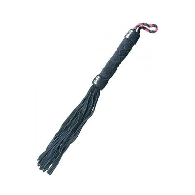 Ple'sur 15.5 In. Leather Flogger Black | SexToy.com
