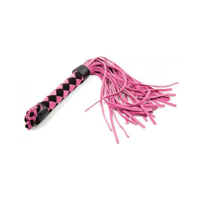 Ple'sur 15.5 In. Leather Flogger Pink | SexToy.com