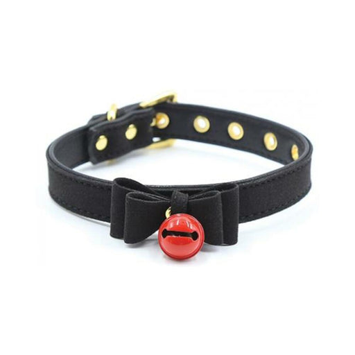 Plesur Cat Bell Bow Tie Collar - Black - SexToy.com