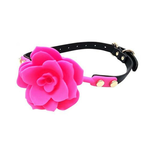 Ple'sur Flower Ball Gag Breathable Silicone Pink - SexToy.com