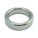 Heavy polished stainless steel ring with a smooth, rounded design for intimate wear.