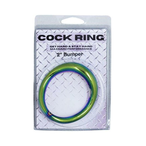 Ple'sur Ss Rainbow Bumper Cockring 2in - SexToy.com