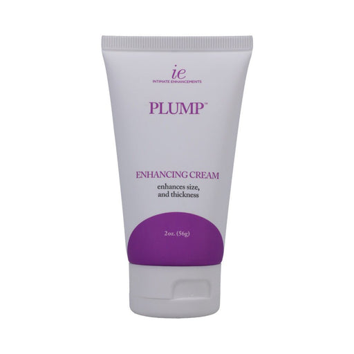 Tube of Plump Enhancing Cream for Men 2oz with purple and white packaging, designed to enhance size and thickness.