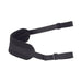 Plus size adjustable black doggie style strap with padded support and secure buckles for comfort and fit.