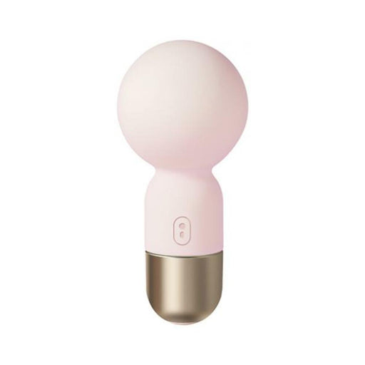 Pokewan Pocket Mini Vibrating Wand Massager - Pale Light Pink - SexToy.com
