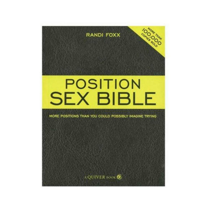 Cover of the book Position Sex Bible by Randi Foxx with black and yellow design and bold title text.
