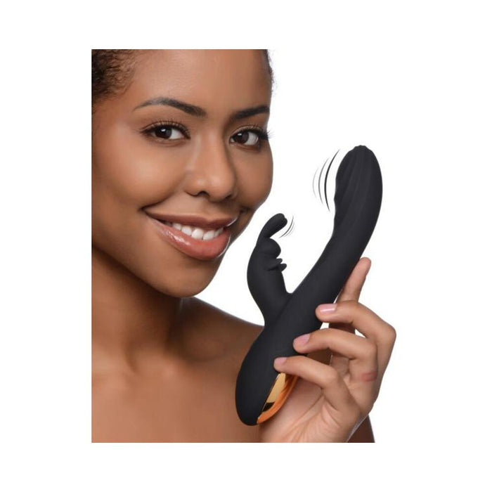 Power Bunny Cuddles Rabbit Vibe Silicone Rechargeable Black | SexToy.com