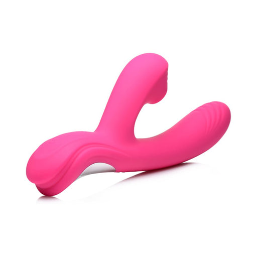 Power Bunny Shudders Suction Vibe Silicone Rechargeable Red - SexToy.com