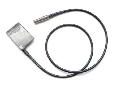 Power Tripper electrostimulation accessory with flat electrode pad and connector cable for Neon Wand Kit.