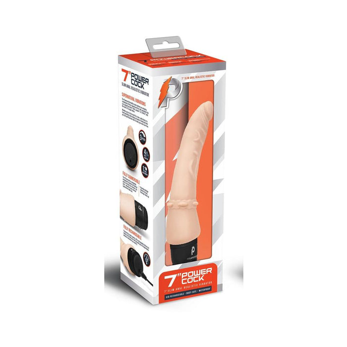 Powercock 7 inches Slim Anal Realistic Vibe | SexToy.com