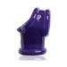Purple flexible Powersling cocksling and ballstretcher with a glossy finish on a white background.