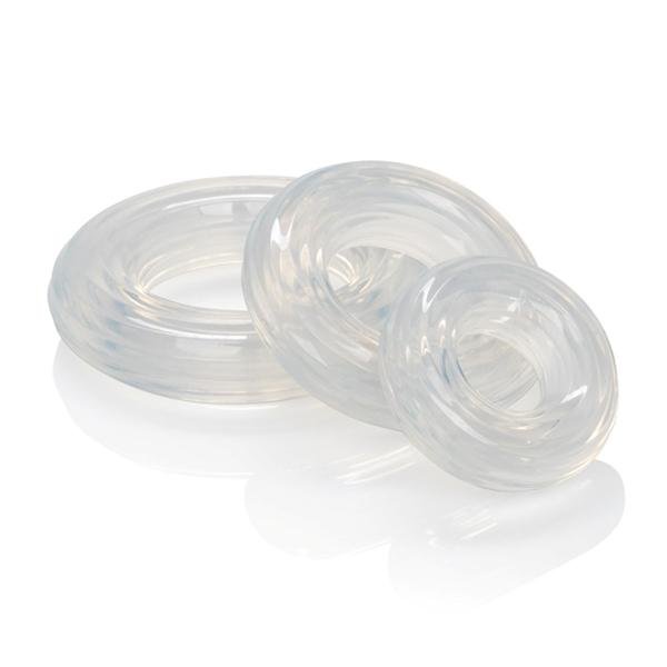 Premium Silicone Ring Set Clear Pack Of 3 | SexToy.com