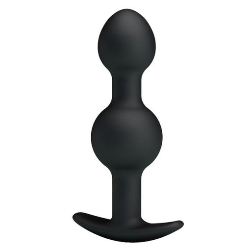 Pretty Love 4.05 inches Silicone Anal Plug with Ball Black | SexToy.com