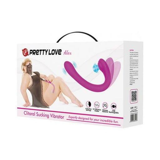 Pretty Love Alex Long-handled Sucking Vibrator - Fuchsia - SexToy.com