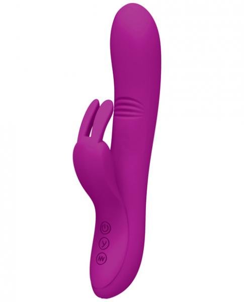 Pretty Love Dylan Bunny Ears Come Hither Rabbit Vibrator Purple | SexToy.com