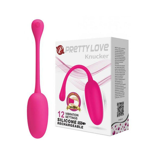 Pretty Love Knucker Remote Egg - Neon Pink - SexToy.com