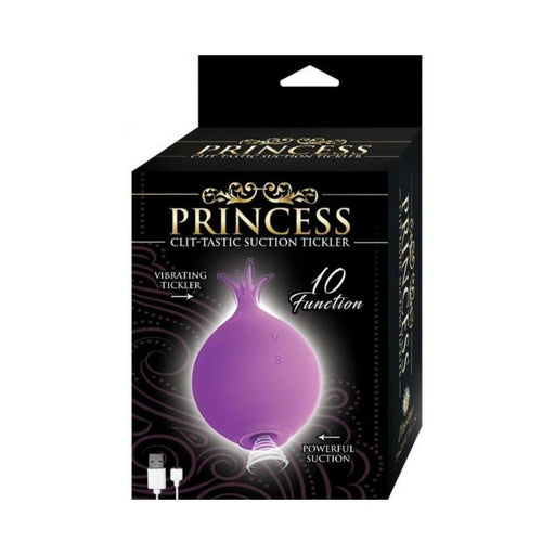 Princess Clit-tastic Suction Tickler Rechargeable Silicone Vibrator Lavender | SexToy.com