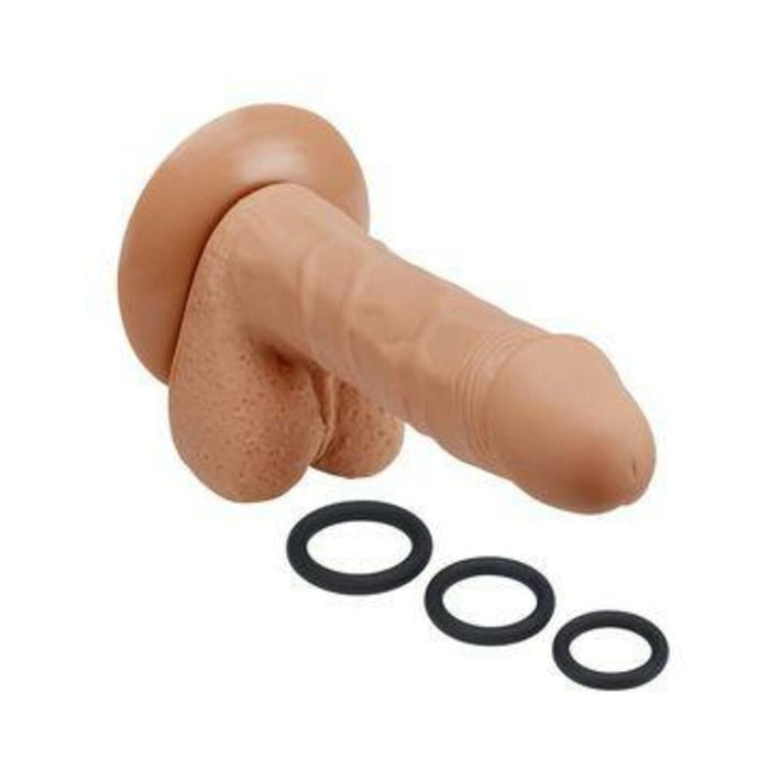Pro Sensual Premium Silicone Dong 6 inch with 3 C-Rings - SexToy.com