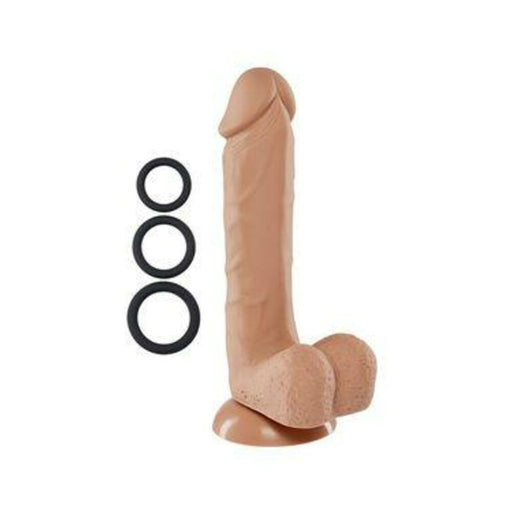 Pro Sensual Premium Silicone Dong 8 inch with 3 C-Rings - SexToy.com
