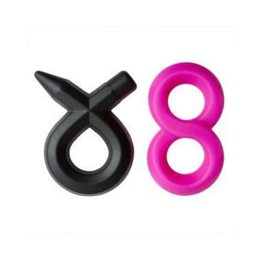 Pro Sensual Silicone Super 8 Ring & Tie Sling 2 Pack - SexToy.com