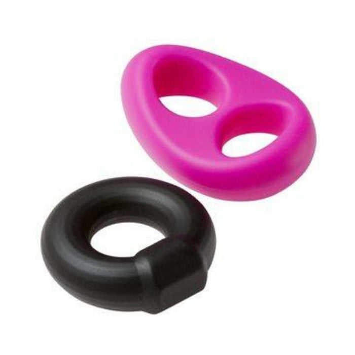 Pro Sensual Silicone Tear Drop Ring & Donut Sling 2 Pack - SexToy.com