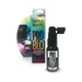 Problo Numbing Deep-Throat Spray in black bottle with packaging featuring holographic text and image of a person.
