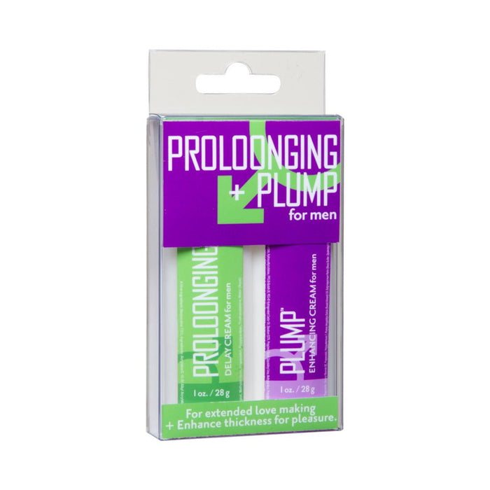 Proloonging + Plump for Men 2 Pack 1oz Bottles - SexToy.com