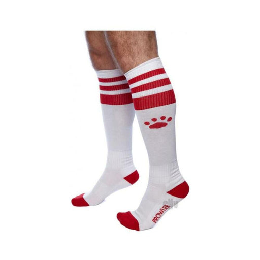 Prowler Red Football Socks Wht/red - SexToy.com