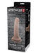 Packaging of Prowler Red Ultra Cock 6 Caramel realistic dildo with suction cup against a brick wall background.