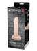 Packaging of Prowler Red Ultra Cock 6 Vanilla realistic dildo with suction cup, displayed against a brick wall background.