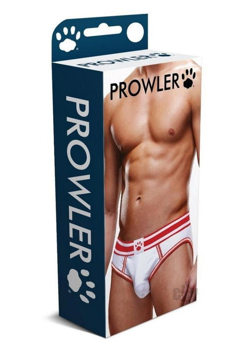 Prowler White/red Open Brief Md - SexToy.com