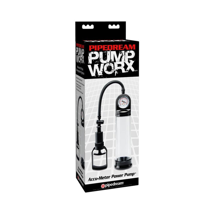 Pump Worx Accu-Meter Power Pump Black | SexToy.com
