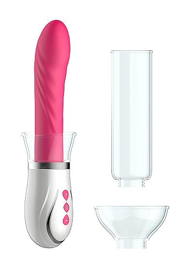 Pumped Twister 4 In 1 Rechargeable Couples Pump Kit Pink | SexToy.com