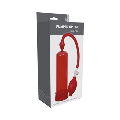 Pumped Up Fire Penis Pump Linx Red - SexToy.com