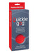 Packaging of Quickie Ball Gag Medium Red featuring a super strong silicone ball and no buckle design for easy, exciting role play.