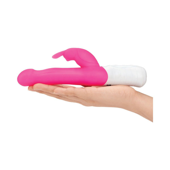 Rabbit Essentials Slim Shaft Rabbit Vibrator Hot Pink - SexToy.com
