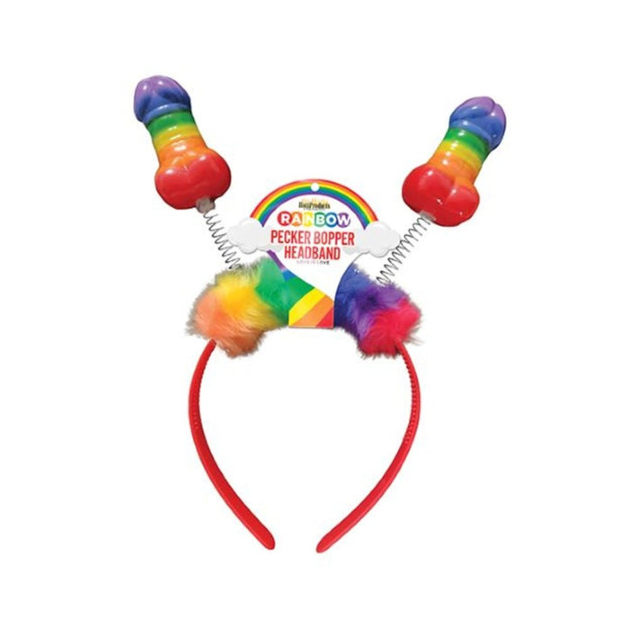 Rainbow Pecker Bopper Head Band O/S | SexToy.com