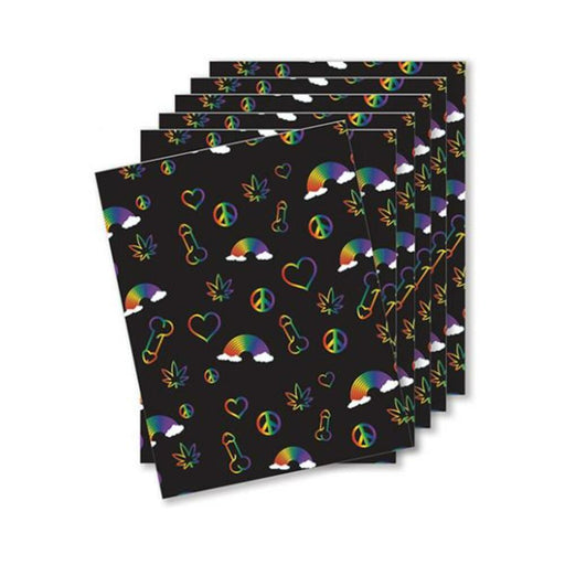 Rainbow Penis Naughty Greeting Card - Pack Of 6 - SexToy.com