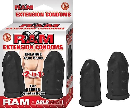 Ram Extension Condoms Black | SexToy.com
