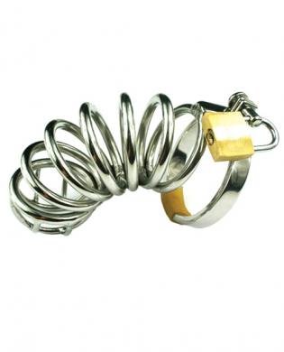 Rapture Stainless Steel Six Ring Cock Cage | SexToy.com