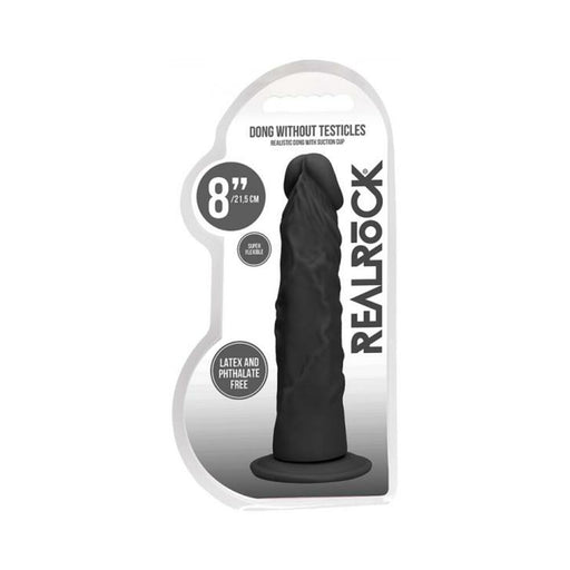 Real Rock Realistic Dildo - 8" - 20 Cm - Chocolate | SexToy.com