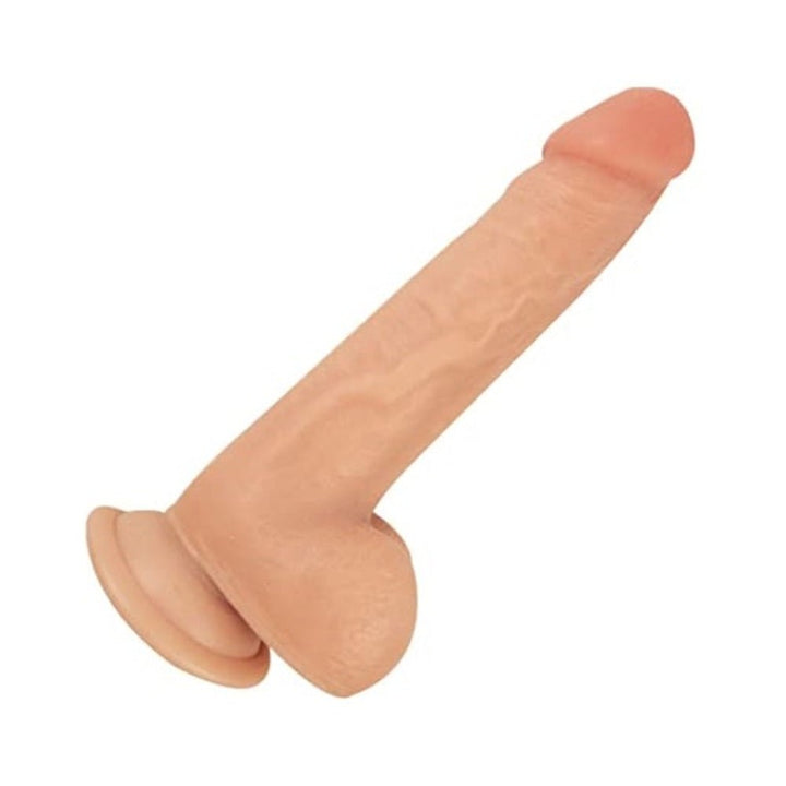 Realcocks Sliders 7.5-inch bendable flesh-toned harness-compatible dildo with suction cup base and realistic texture.