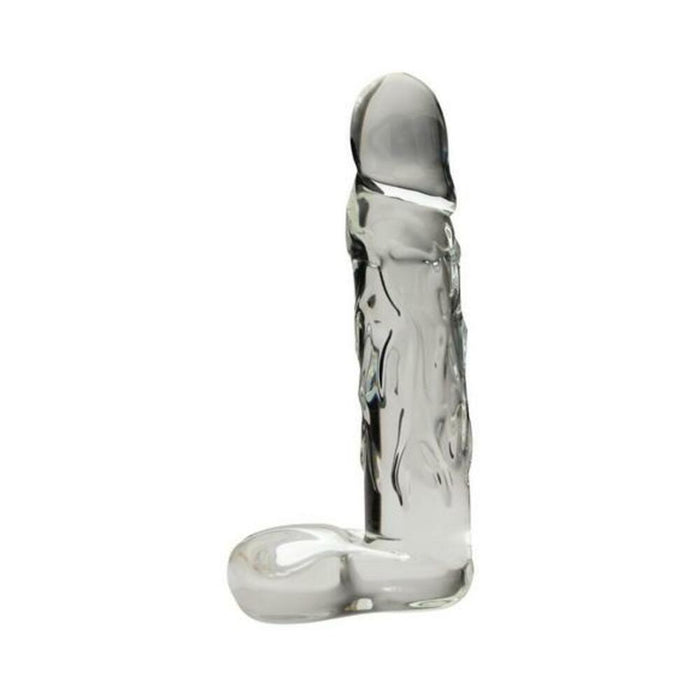 Realistic 8.5 In. Glass Dildo With Base Clear | SexToy.com