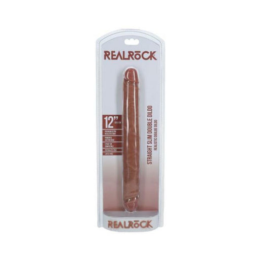 Realrock 12 In. Slim Double-ended Dong Tan - SexToy.com