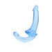 Realrock Crystal Clear 6 In. Strapless Strap-on Dildo Blue | SexToy.com