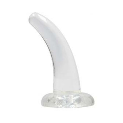 Realrock Crystal Clear Non-realistic Dildo With Suction Cup 4.5 In. Translucent | SexToy.com