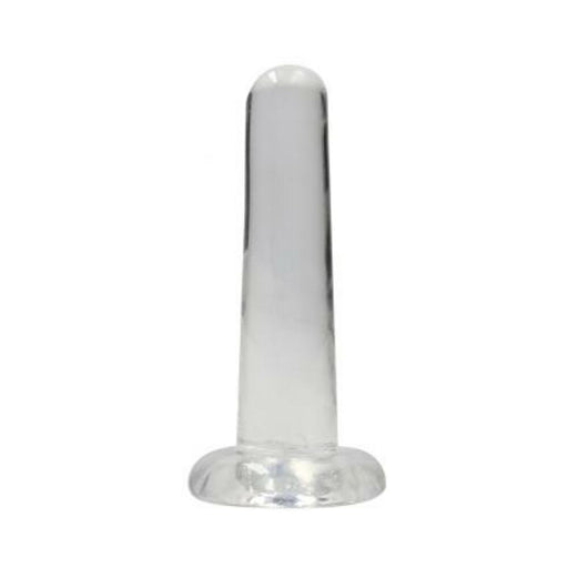 Realrock Crystal Clear Non-realistic Dildo With Suction Cup 5.3 In. Translucent | SexToy.com
